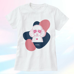 Camiseta Personalizada Mãe Poodle Pastel