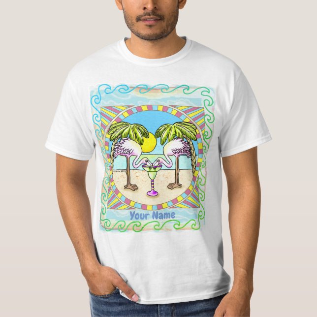 Camiseta personalizada Margarita Flamingo (Frente)