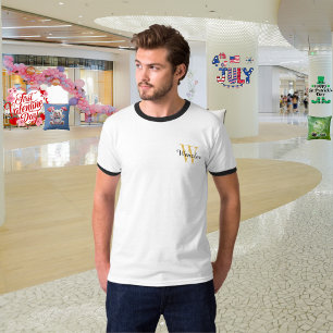Camiseta Personalizada Masculina Monograma