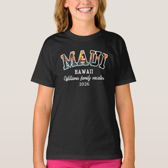 Camiseta Personalizada MAUI HAWAII (Frente)