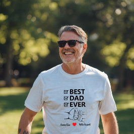 Camiseta Personalizada Melhor Pai do Mundo