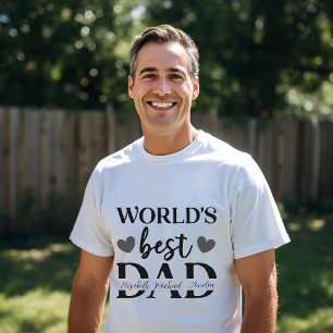 Camiseta Personalizada Melhor Pai do Mundo