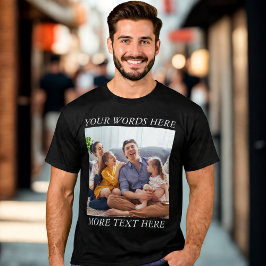 Camiseta Personalizada Memória de Foto com Seu Tex