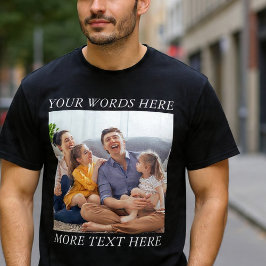 Camiseta Personalizada Memória Foto com Seu Texto