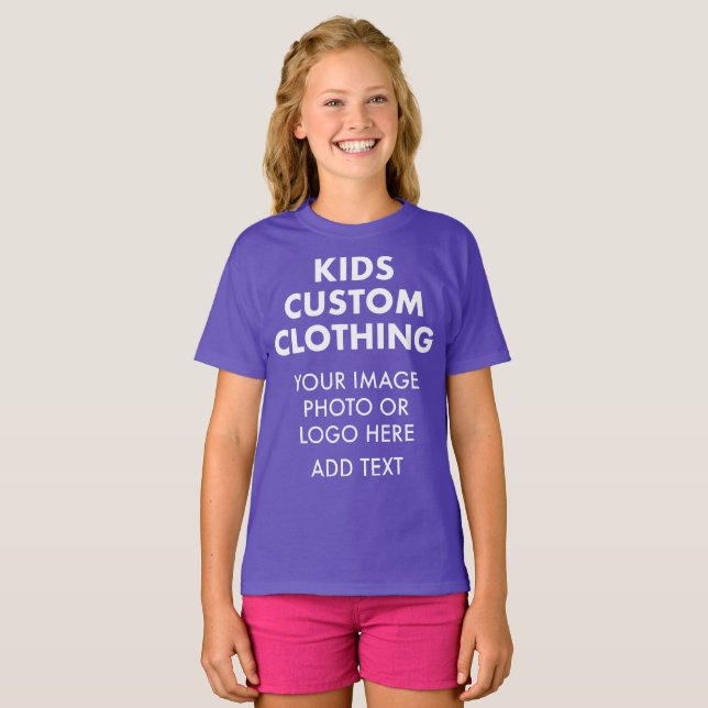 Camiseta Personalizada MENINA - ROXA (Frente Completa)