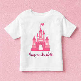 Camiseta Personalizada Meninas Castelo da Princesa