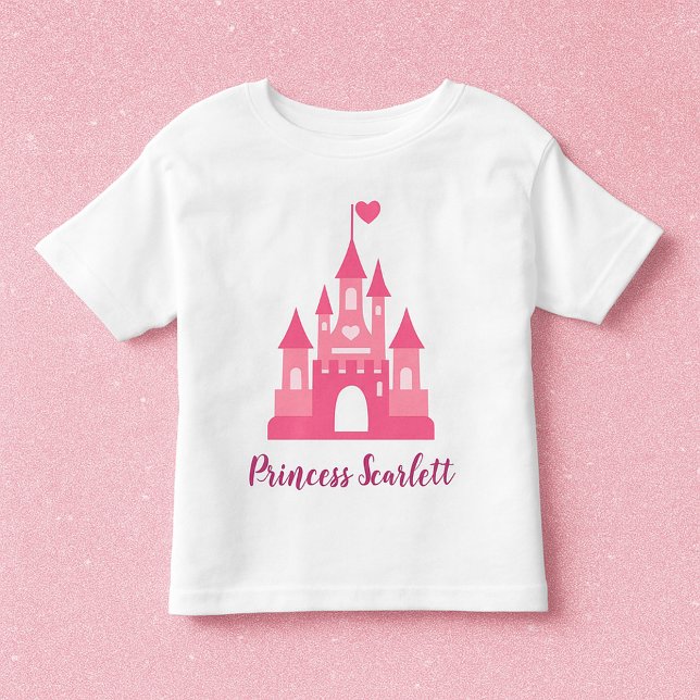 Camiseta Personalizada Meninas Castelo da Princesa (Criador carregado)