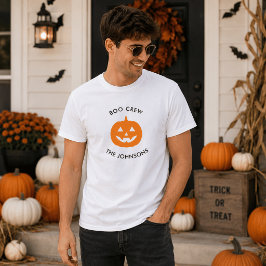 Camiseta Personalizada Minimalista Boo Crew – Hall