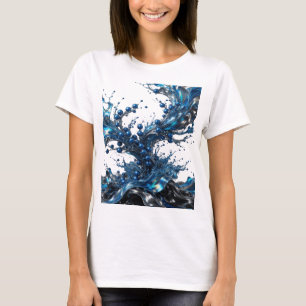 Camiseta Personalizada Modern Silver BLUE METAL FL