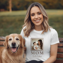 Camiseta Personalizada Moderna com Foto da Mamãe d