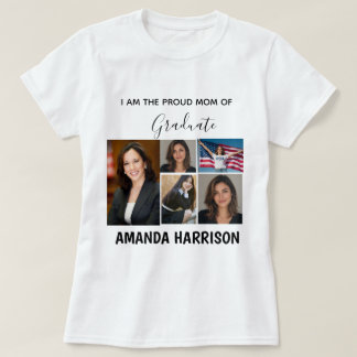 Camiseta personalizada moderna de formatura com 5