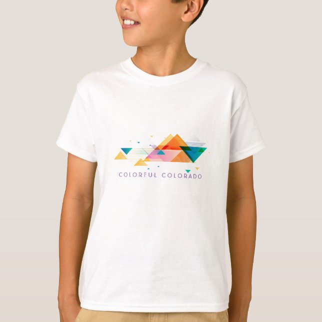 Camiseta personalizada montanhas abstratas (Frente)
