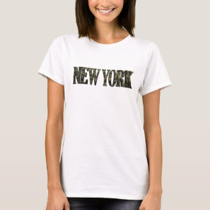 Camiseta Personalizada NEW YORK Amarelo Vibrante