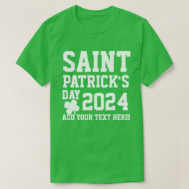 Camiseta personalizada no dia 2024 de São Patrick