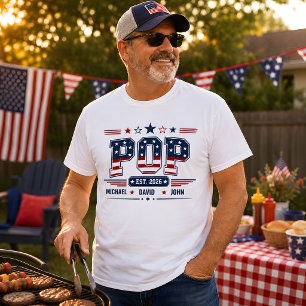 Camiseta Personalizada Nome das Crianças Bandeira