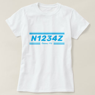 Camiseta Personalizada Número da Aeronave