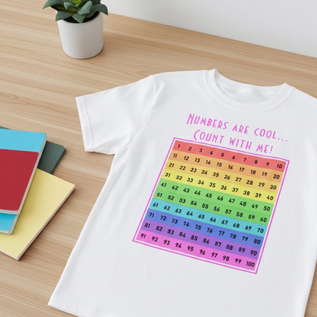 Camiseta personalizada "Números são legais!" Gráfi (Criador carregado)