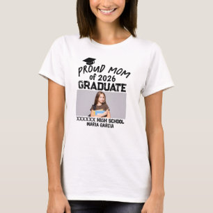 Camiseta Personalizada Orgulhosa Mãe De Graduado