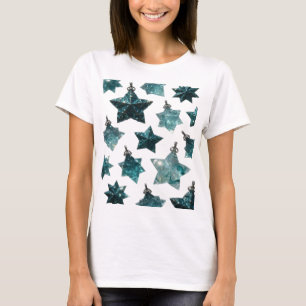 Camiseta Personalizada Ornamentos Estrela Azul Pra