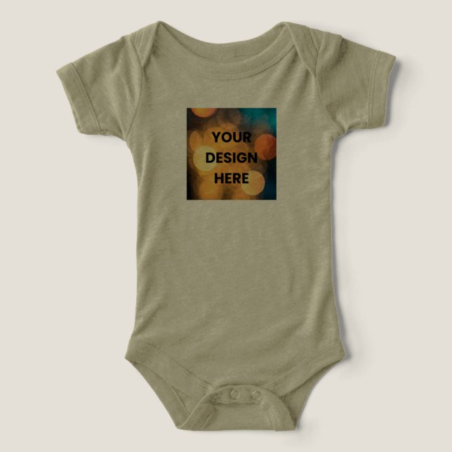 Camiseta Personalizada para Bebê – Enviar Design (Design frontal)