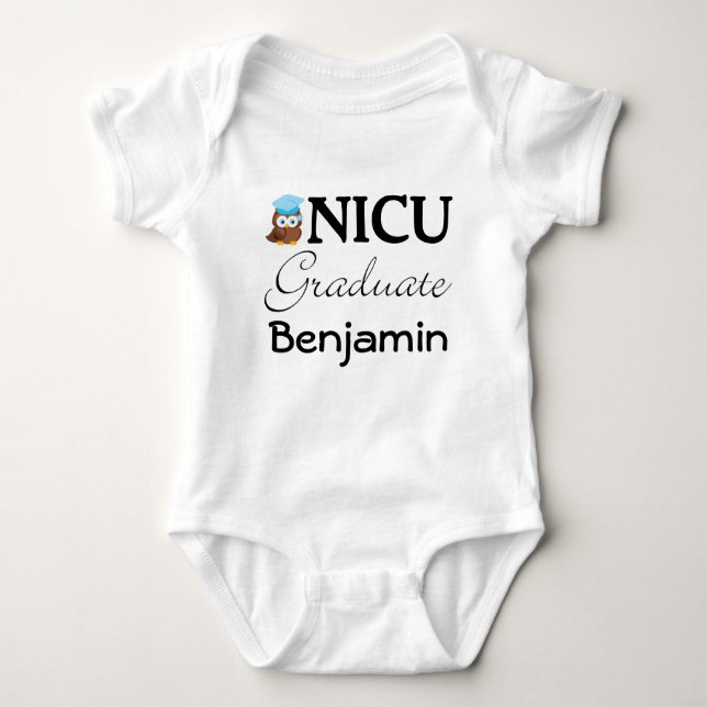 Camiseta personalizada para bebês do Formando NICU (Frente)