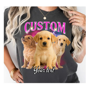 Camiseta Personalizada para Cães – Foto da Mascote