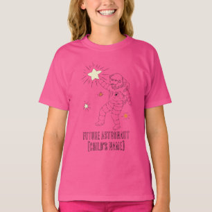 Camiseta Personalizada para Crianças Astronauta do