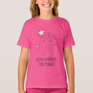 Camiseta Personalizada para Crianças Astronauta do