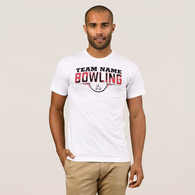 Camiseta Personalizada para Equipe de Boliche (Frente Completa)