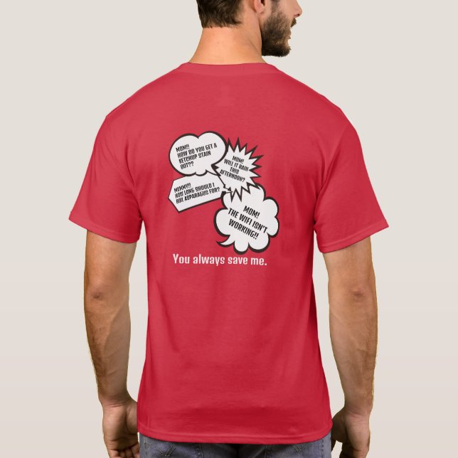 Camiseta Personalizada para Mãe – Camisa Engraçada (Verso)
