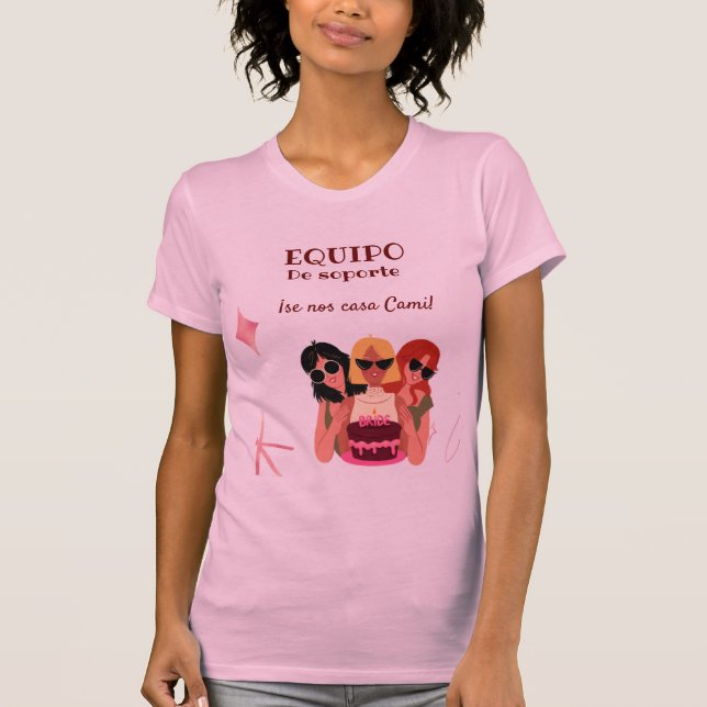 Camiseta personalizada perfecta para  despedida de soltera (Frente)