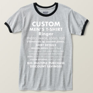 Camiseta personalizada personalizada de Cinzas de