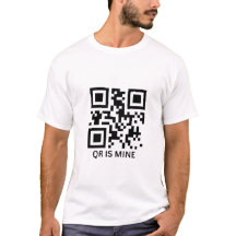 Camiseta personalizada personalizada de código QR