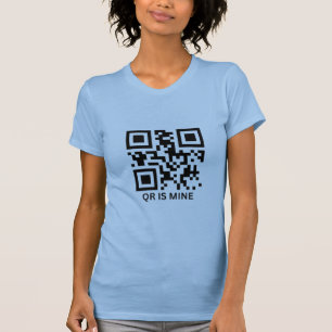 Camiseta personalizada personalizada de código QR