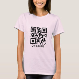 Camiseta personalizada personalizada de código QR