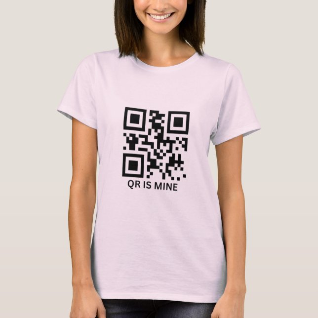 Camiseta personalizada personalizada de código QR (Frente)