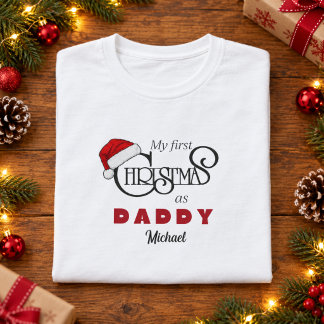 Camiseta Personalizada Primeiro Natal como Papai