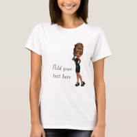 Camiseta Personalizada Princesa Afro-Americana Div