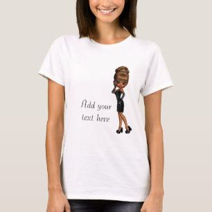 Camiseta Personalizada Princesa Afro-Americana Div