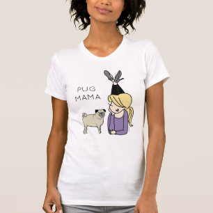 Camiseta personalizada Pug Mama