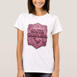 Camiseta Personalizada Rosa Crisp SOUTH CAROLINA
