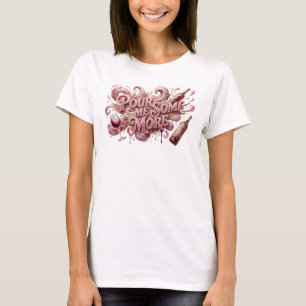 Camiseta Personalizada Rosa Intenso POUR ME SOME M