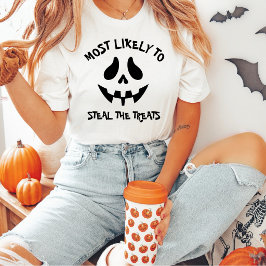 Camiseta Personalizada Rouba os Doces de Halloween