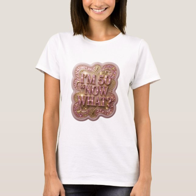 Camiseta Personalizada Sharp Gold EU TENHO 50 AGOR (Frente)