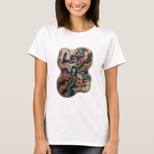 Camiseta Personalizada Snappy Silver LET IT BE (Frente)