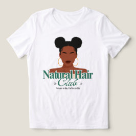 Camiseta Personalizada "Space Buns" Cabelo Preto