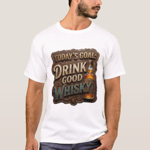 Camiseta Personalizada Statement Gold BEBA UÍSQUE