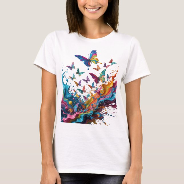 Camiseta Personalizada Statement Silver ARTE ABSTR (Frente)