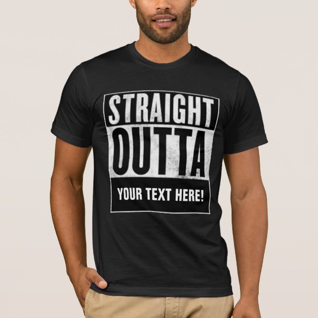 Camiseta personalizada STRAIGHT OUTTA (Frente)