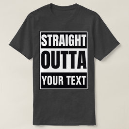 Camiseta Personalizada Straight Outta Nome Custom